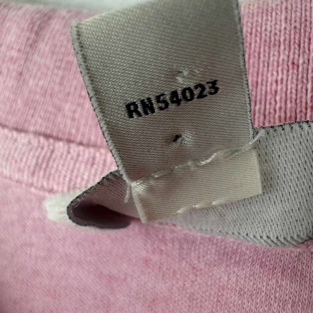 Banana Republic Luxe Touch Polo‎ Shirt Mens L Pink Opal Short Sleeve Heathered